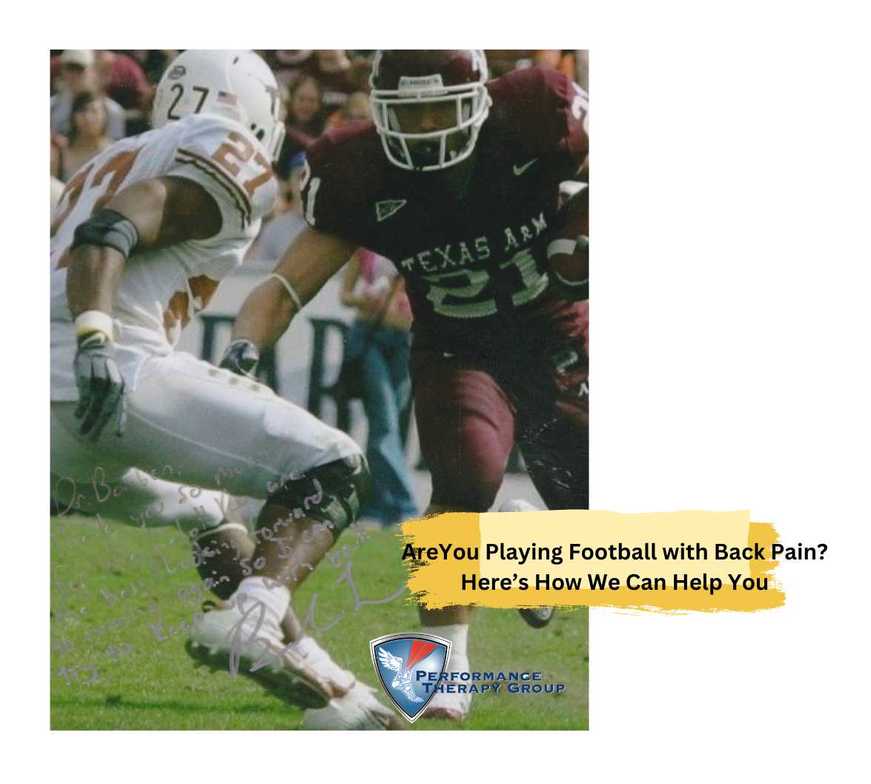 low back pain by football